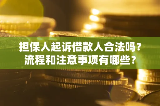 北京担保人起诉借款人合法吗？流程和注意事项有哪些？