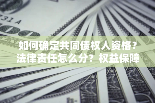 北京如何确定共同债权人资格？法律责任怎么分？权益保障技巧揭秘！