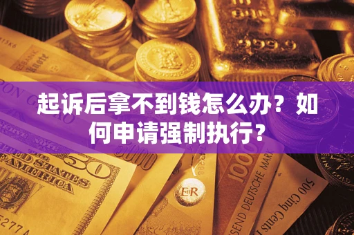 北京起诉后拿不到钱怎么办？如何申请强制执行？