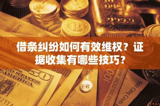 北京借条纠纷如何有效维权？证据收集有哪些技巧？